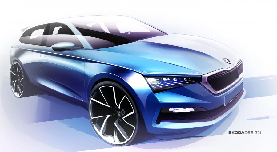 Эскиз Skoda Scala 2019 года  (WW) (фото 56 из 78)